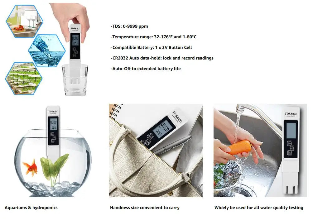 Digital TDS EC Water Tester Meter