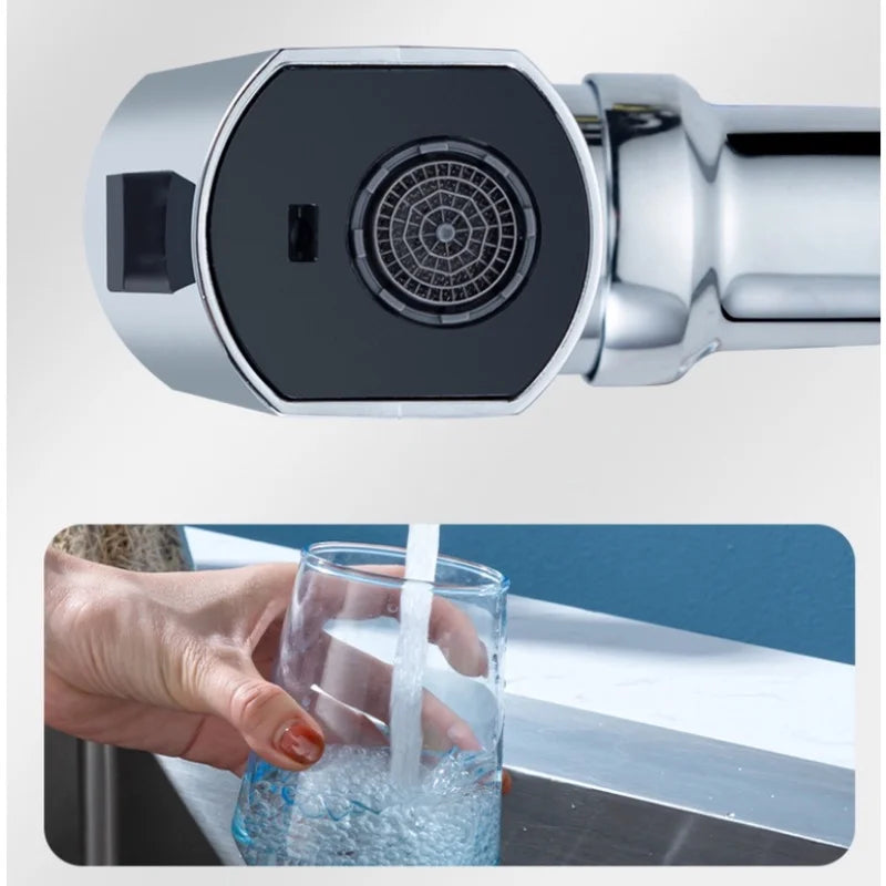 New 4 Modes Waterfall Kitchen Faucet Universal 720°