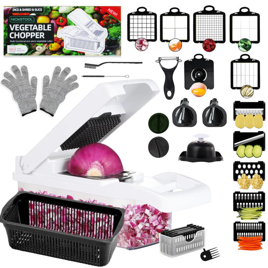 VEGEMASTER Multi-Function Veggie Chopper - Black