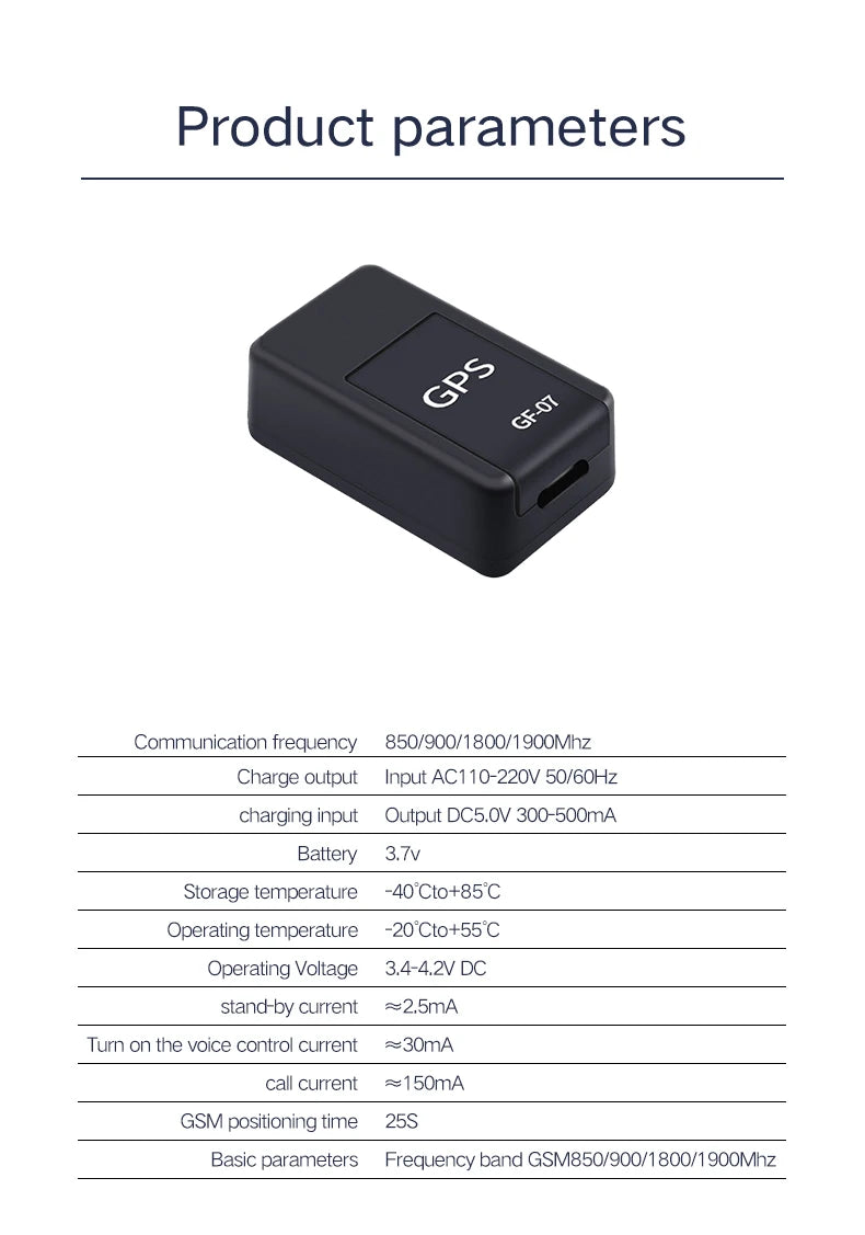 Motorcycle Car Gps Tracker Gf07 Mini Tracking