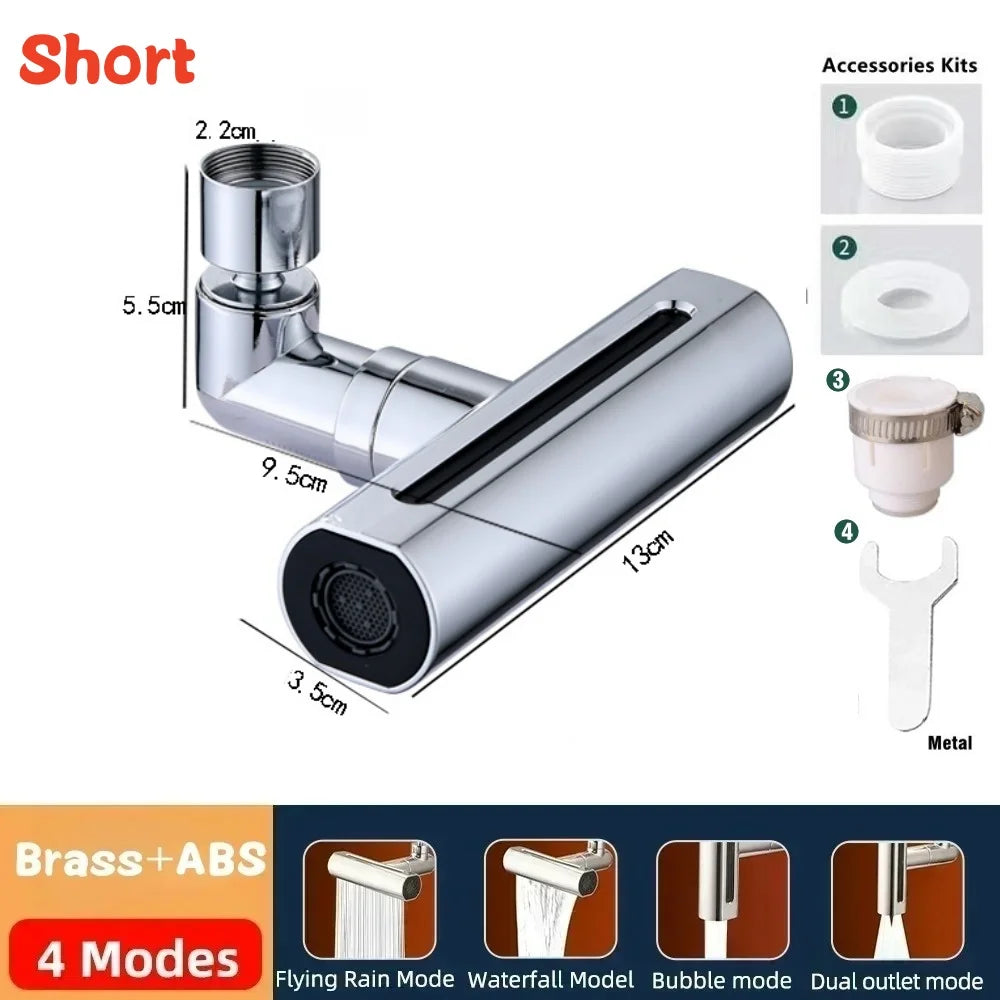 New 4 Modes Waterfall Kitchen Faucet Universal 720°