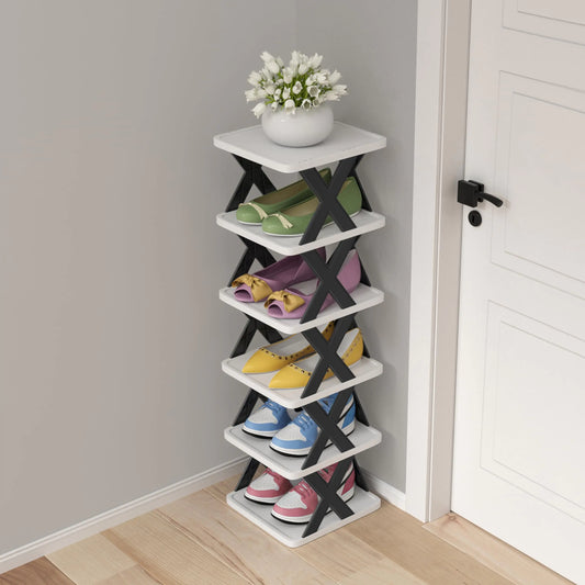 Compact 6-Tier Shoe Organizer